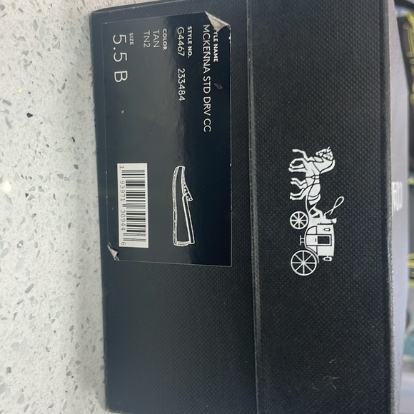 Coach McKenna STD DRV CC loafers. Size 5.5B, Tan and never worn. - Picture 9 of 9